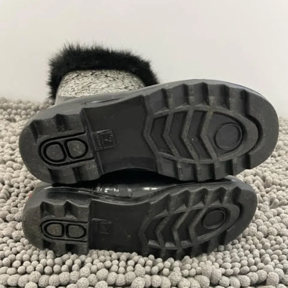 🎉2XHP🎉 NEW WOT CHOOKA VEGAN FUR ACCENT Waterproof Rain Boots - Picture 3 of 5